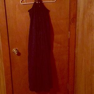 J.Crew Navy strappy maxi dress